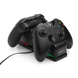 AmazonBasics Xbox One Dual Charging Station with 2 x Rechargeable Battery Packs