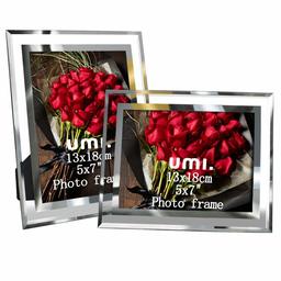 UMI. Essentials - Cadre Photo en Verre 13x18 cm (Lot de 2)