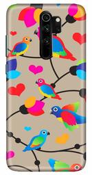 Amazon Brand - Solimo Designer Birds Patterns Design 3D Printed Hard Back Case Mobile Cover for Xiaomi Redmi Note 8 Pro