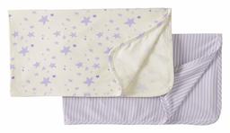 Moon and Back by Hanna Andersson Baby 2-Pack Organic Cotton Blanket, Purple, One Size