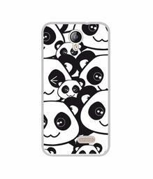 Amazon Brand - Solimo Designer Panda Texture UV Printed Soft Back Case Mobile Cover for Lephone W2