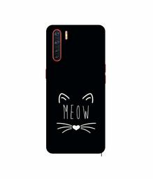 Amazon Brand - Solimo Designer Meow 3D Printed Hard Back Case Mobile Cover for Oppo A91