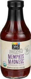 365 Everyday Value, Organic Memphis Madness Barbecue Sauce, 18.5 oz