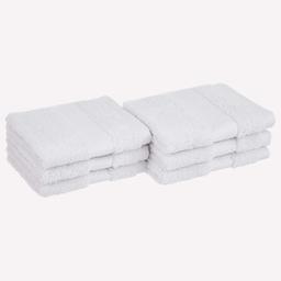 AmazonBasics Egyptian Cotton Washcloths - 6-Pack