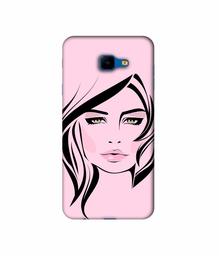 Amazon Brand - Solimo Designer Pink Lady Pattern 3D Printed Hard Back Case Mobile Cover for Samsung Galaxy J4 Core