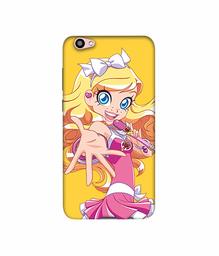 Amazon Brand - Solimo Designer Singing Girl Vector 3D Printed Hard Back Case Mobile Cover for Vivo V5 Plus