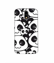 Amazon Brand - Solimo Designer Panda Texture 3D Printed Hard Back Case Mobile Cover for Motorola Moto G4 Plus