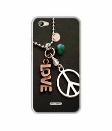 Amazon Brand - Solimo Designer Love and Peace UV Printed Soft Back Case Mobile Cover for Micromax Canvas Unite 4 Pro Q465