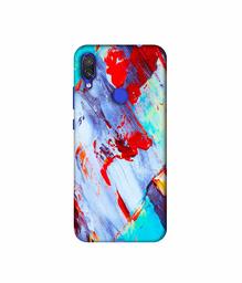 Amazon Brand - Solimo Designer Blue and Red Brush Texture 3D Printed Hard Back Case Mobile Cover for Xiaomi Redmi Note 7 Pro