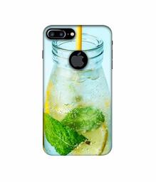 Amazon Brand - Solimo Designer Lemon Juice 3D Printed Hard Back Case Mobile Cover for Apple iPhone 7 Plus (Logo Cut)