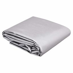 AmazonCommercial Multi Purpose Waterproof Poly Tarp Cover, 5.4 x 7.3 (18 x 24 ft), 16MIL Thick, Silver/Black, 1-Pack