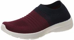 ELISE Women's Black Maroon Running Shoes-5 UK (38 EU) (6 US) (EVAR-SP20-4)