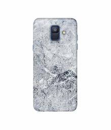 Amazon Brand - Solimo Designer Grayish Marble 3D Printed Hard Back Case Mobile Cover for Samsung Galaxy A6