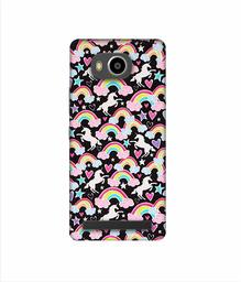 Amazon Brand - Solimo Designer Unicorn Texture 3D Printed Hard Back Case Mobile Cover for Lenovo A7700