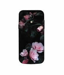 Amazon Brand - Solimo Designer Dark Flowers Photography 3D Printed Hard Back Case Mobile Cover for Samsung Galaxy S4 Mini