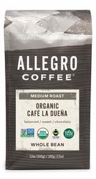 Allegro Coffee Organic Cafe La Duena Whole Bean Coffee, 12 oz