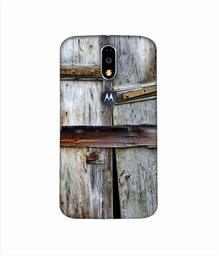 Amazon Brand - Solimo Designer Old Door 3D Printed Hard Back Case Mobile Cover for Motorola Moto G4 Plus (with Logo Cut)