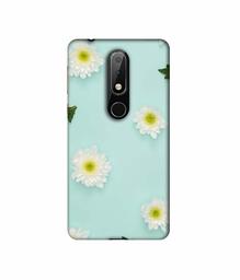 Amazon Brand - Solimo Designer Flower Texture 3D Printed Hard Back Case Mobile Cover for Nokia 6.1 Plus