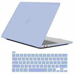 Eono 2 en 1 MacBook Pro 16 Carcasa Protectora de Cubierta de Funda Rígida de Plástico Delgado & Cubierta de Teclado Compatible con 2019 MacBook Pro 16 Pulgadas A2141 con Touch ID, Azul Serenidad