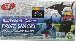 Wild Kratts, Fruit Snacks Blueberry Grape Shark Whale, 0.63 Ounce, 6 Pack