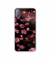 Amazon Brand - Solimo Designer Pink Flowers UV Printed Soft Back Case Mobile Cover for i Kall K8