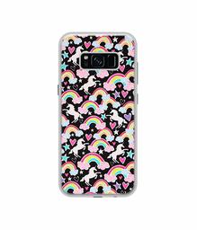 Amazon Brand - Solimo Designer Unicorn Texture UV Printed Soft Back Case Mobile Cover for Samsung Galaxy S8