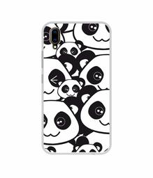 Amazon Brand - Solimo Designer Panda Texture UV Printed Soft Back Case Mobile Cover for Vivo V11 Pro