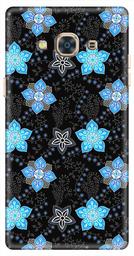 Amazon Brand - Solimo Designer Blue Flower Design 3D Printed Hard Back Case Mobile Cover for Samsung Galaxy J3 Pro