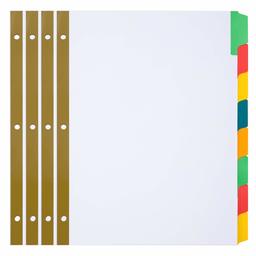 AmazonBasics Paper Binder Dividers, Writeable 8-Tab, 4/Pack