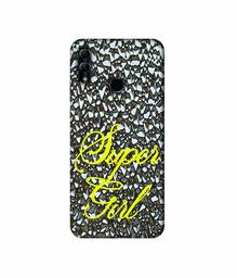 Amazon Brand - Solimo Designer Super Girl On Foil 3D Printed Hard Back Case Mobile Cover for Honor 10 Lite