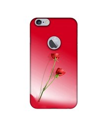 Amazon Brand - Solimo Designer Red Roses UV Printed Soft Back Case Mobile Cover for Apple iPhone 6 Plus / 6S Plus (Logo Cut)