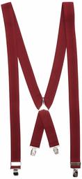 Amazon Brand: Finding Men's Braces, Red (Burgundy) One Size, Label: One Size