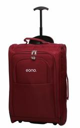 Eono Essentials Trolley Equipaje de Mano Maleta con Ruedas Aprobado por la Cabina, 55 cm, Vino