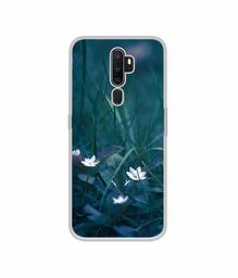 Amazon Brand - Solimo Designer White Flower UV Printed Soft Back Case Mobile Cover for Oppo A5 (2020)