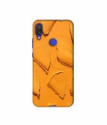 Amazon Brand - Solimo Designer Yellow Texture Wall 3D Printed Hard Back Case Mobile Cover for Xiaomi Redmi Note 7 Pro