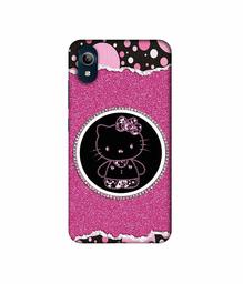 Amazon Brand - Solimo Designer Kitty with Glitter 3D Printed Hard Back Case Mobile Cover for Vivo Y91i