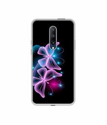 Amazon Brand - Solimo Designer Butterflies Neon Light UV Printed Soft Back Case Mobile Cover for OnePlus 7 Pro