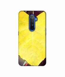 Amazon Brand - Solimo Designer Yellow Leaf 3D Printed Hard Back Case Mobile Cover for Oppo Reno Ace/Realme X2 Pro