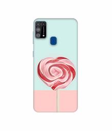 Amazon Brand - Solimo Designer Round Candy 3D Printed Hard Back Case Mobile Cover for Samsung Galaxy M31