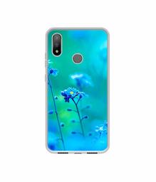 Amazon Brand - Solimo Designer Blue Flower UV Printed Soft Back Case Mobile Cover for Panasonic Eluga X1