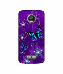 Amazon Brand - Solimo Designer Butterflies 3D Printed Hard Back Case Mobile Cover for Moto Z2 Play