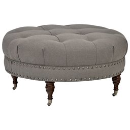 Amazon Brand – Stone & Beam Janelle Button Tufted Ottoman, 37