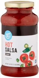 Amazon Brand - 24 oz Happy Belly Hot Chunky Salsa