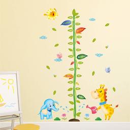 Amazon Brand - Solimo Wall Sticker for Kid's Room (Family Height Calling, Ideal Size on Wall - 125 cm x 175 cm)