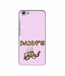 Amazon Brand - Solimo Designer Daddy's Girl in Glitter Pattern 3D Printed Hard Back Case Mobile Cover for Vivo Y69