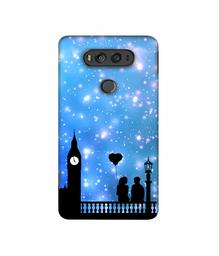 Amazon Brand - Solimo Designer Love Couple Vector 3D Printed Hard Back Case Mobile Cover for LG V20