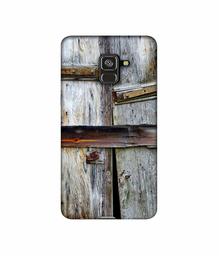 Amazon Brand - Solimo Designer Old Door 3D Printed Hard Back Case Mobile Cover for Samsung Galaxy A8 Plus