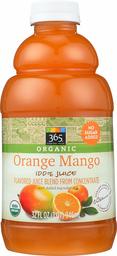 365 Everyday Value, Organic 100% Juice, Flavored Juice Blend from Concentrate, Orange Mango, 32 fl oz