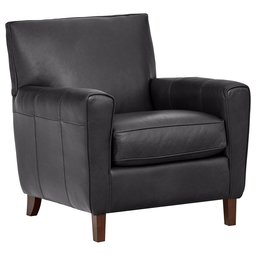 Amazon Brand – Rivet Lawson Modern Angled Leather Chair, 33