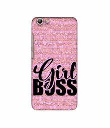 Amazon Brand - Solimo Designer Girl Boss On Pink Sparkle 3D Printed Hard Back Case Mobile Cover for Vivo Y69